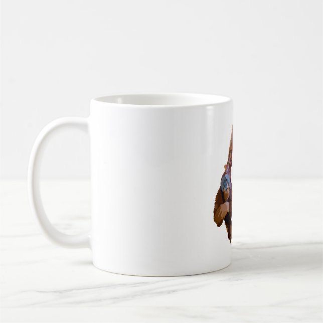 O ist für Orangutan Kaffeetasse (Links)