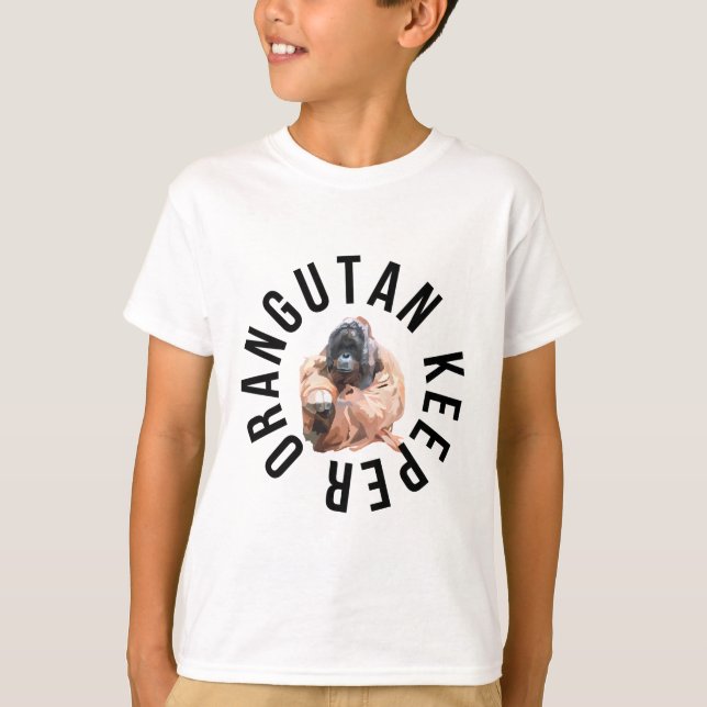 O ist für Orangutan Keeper T-Shirt (Vorderseite)