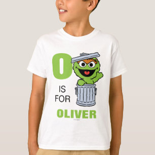 O ist für Oscar der Grouch   Name hinzufügen T-Shirt