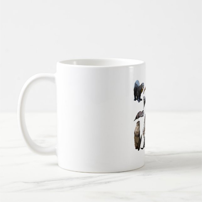 O ist für Otter Kaffeetasse (Links)