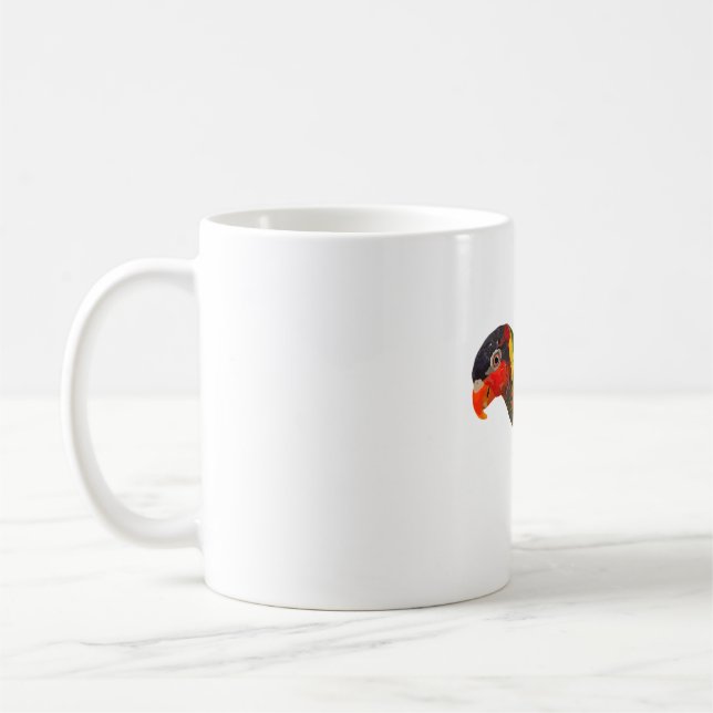 O ist für Verziert Lorikeet Kaffeetasse (Links)