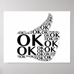 O.K., der Daumen Plakat oben -