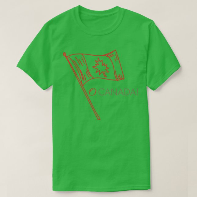 O Kanada-Flagge T-Shirt (Design vorne)