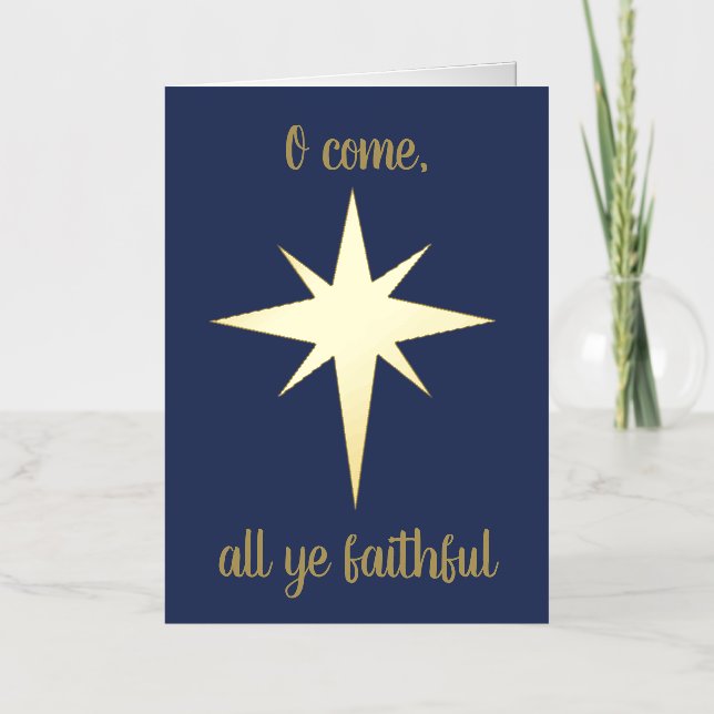 "O komm, alles ihr treu" Weihnachten (Vorderseite)