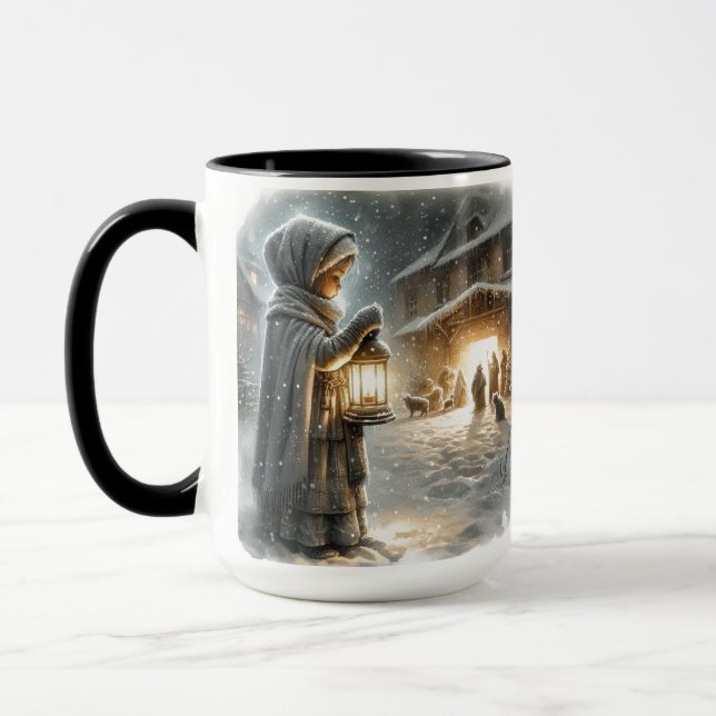 O komm, die ganze leidenschaftliche Weihnachtskaff Tasse (Links)