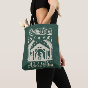 O kommt lasst uns ihn anbeten Weihnachtskrippe Chr Tasche