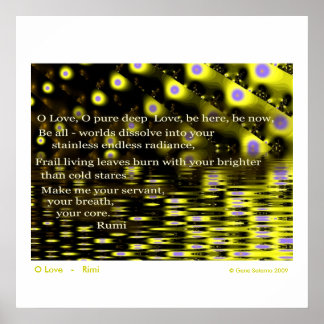 O Liebe - Rumi Poster