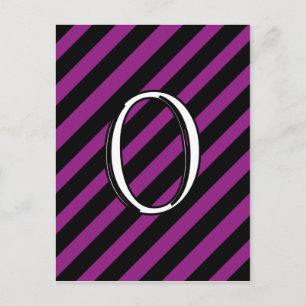 O Monogramm Postkarte