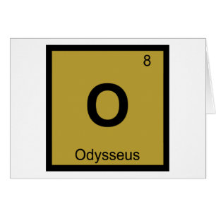 O - Odysseus Chimie Symbole de tableau périodique 
