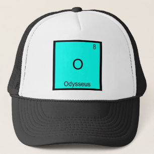 O - Odysseus - Symbol-T-Shirt für die Funny Chemis Truckerkappe