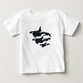 O.orca-fond transparent baby t-shirt