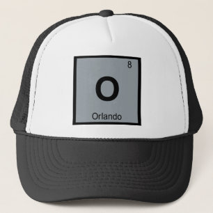 O - Orlando Griechische Chemie Periodensystem Symb Truckerkappe