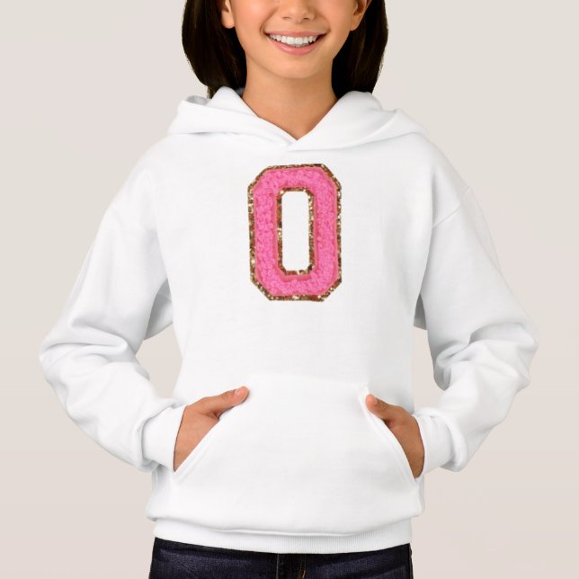 O - Parties scintillant Bubblegum Varsity Patches (Devant)