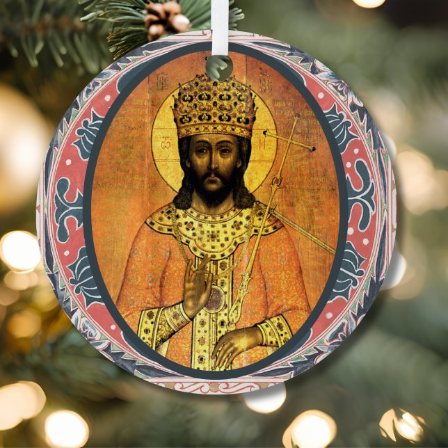 O Rex Gentium Medieval Christian Art Jesse Tree Ornament Aus Metall (Von Creator hochgeladen)