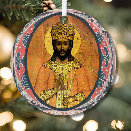 O Rex Gentium mittelalterliche christliche Kunst J Ornament Aus Metall