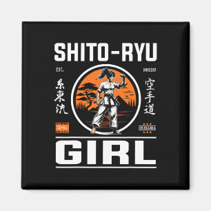 O Ryu Girl Präzision und Stil in Karate Design! Magnet
