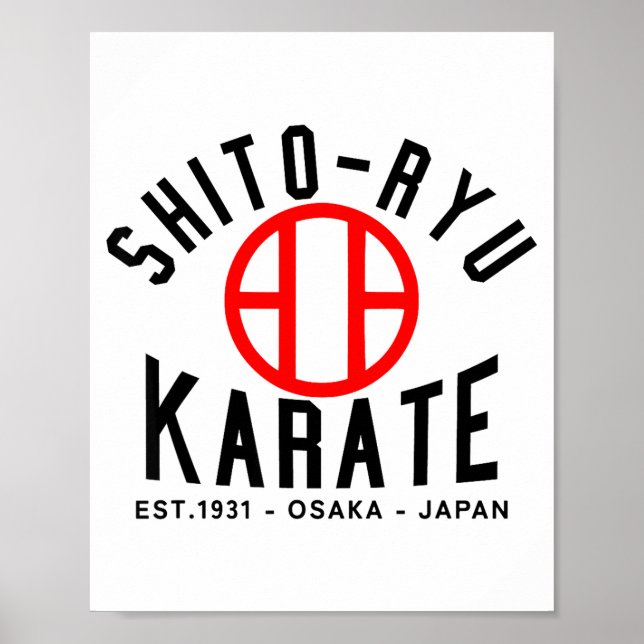 O-ryu Karate Japan Martial Arts  Poster (Vorne)