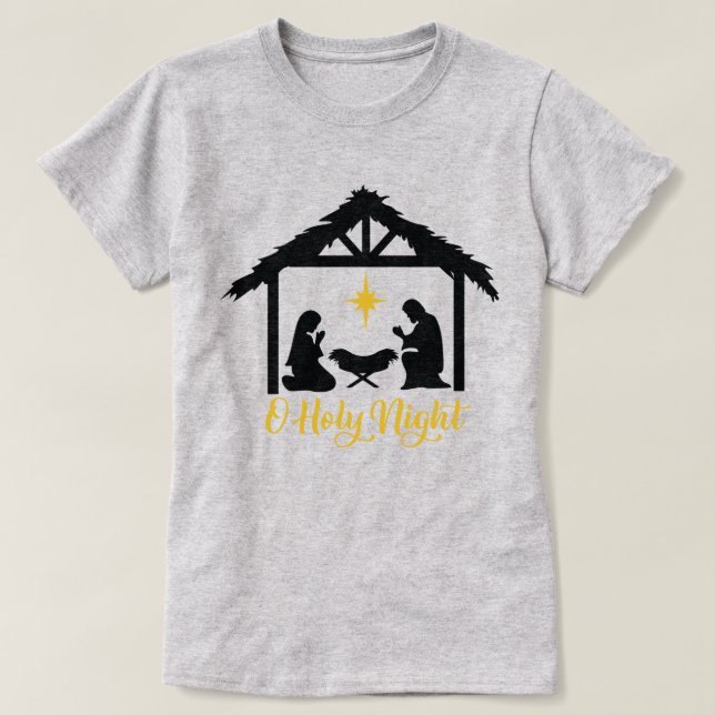 O Saint Nuit Fêtes de Noël T-shirt femme (Design devant)