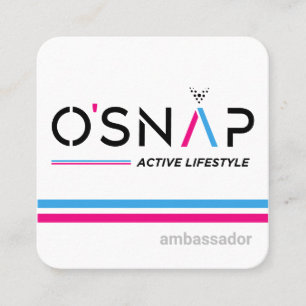 O-Snap-Design 3-Visitenkarte Quadratische Visitenkarte