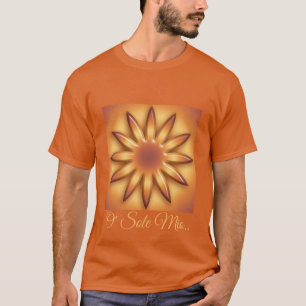 O Sole Mio. Abstrakte geometrische Gradientextur. T-Shirt