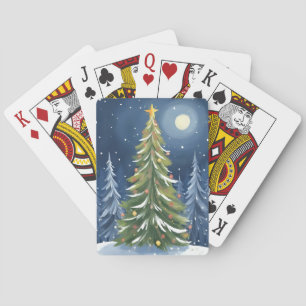O Tannenbaum Verschneite Winter-Wunderwelt Spielkarten