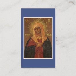 O Theotokos und Jungfrau Freude! Gebetskarten Visitenkarte
