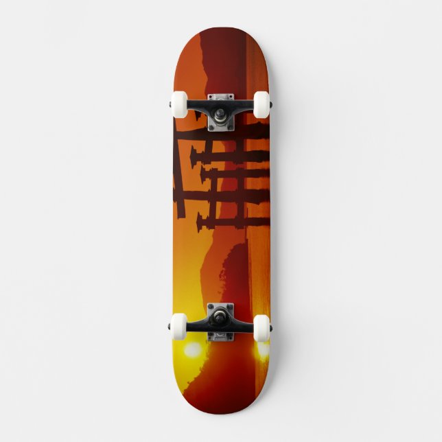 O-Torii Gate, Itsukushima-Schrein, Miyajima Skateboard (Vorderseite)