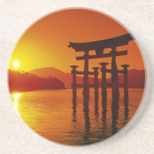 O-Torii Gate, Itsukushima-Schrein, Miyajima Untersetzer