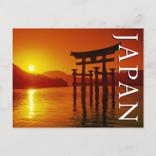 O-Torii Gate, Itsukushima Shrine Vielen Dank Postkarte