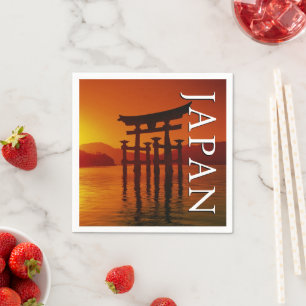 O-Torii-Tor, Itsukushima-Schrein Miyajima, Japan Serviette
