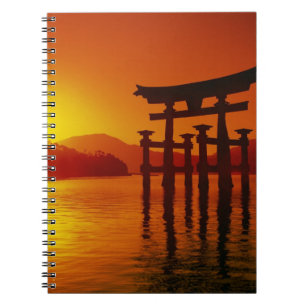 O-Torii-Tor, Itsukushima-Schrein, Miyajima, Notizblock