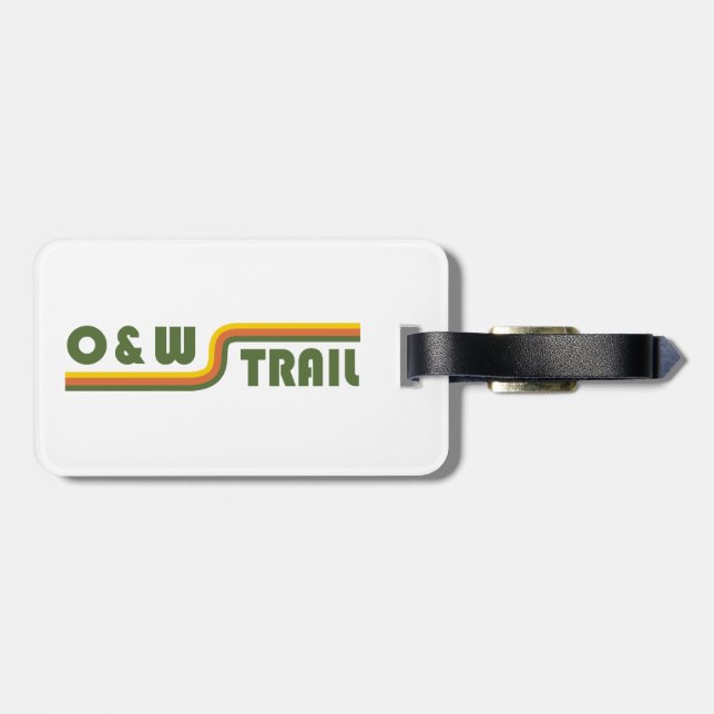 O&W-Bahnstrecke Gepäckanhänger (Rückseite horizontal)