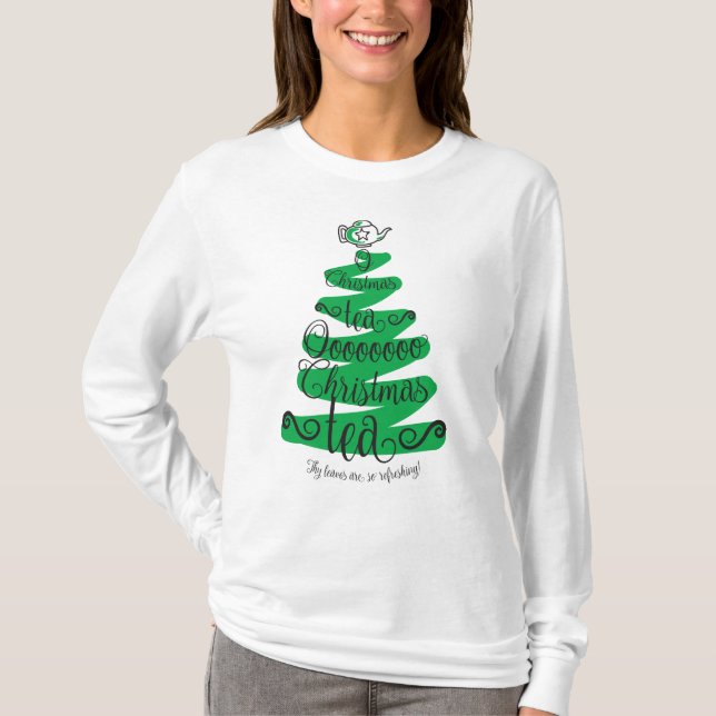 "O-Weihnachtstee-" langes Hülsen-Shirt T-Shirt (Vorderseite)
