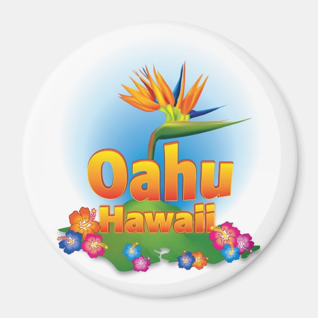 Oahu Design Magnet (Vorne)