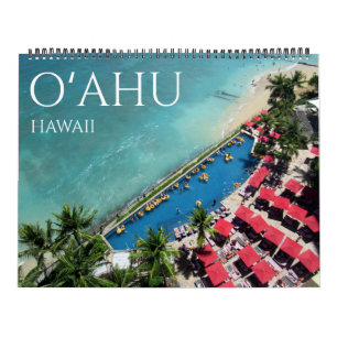 o'ahu hawaii 2025 groß kalender