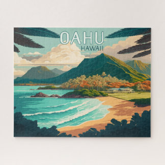 Oahu Hawaii Beach Vintag Retro