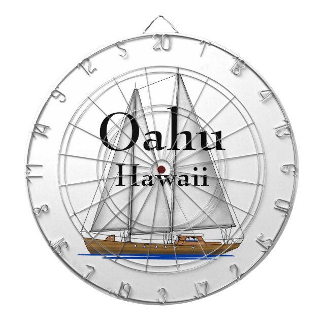 Oahu Hawaii Dartscheibe (vorne)