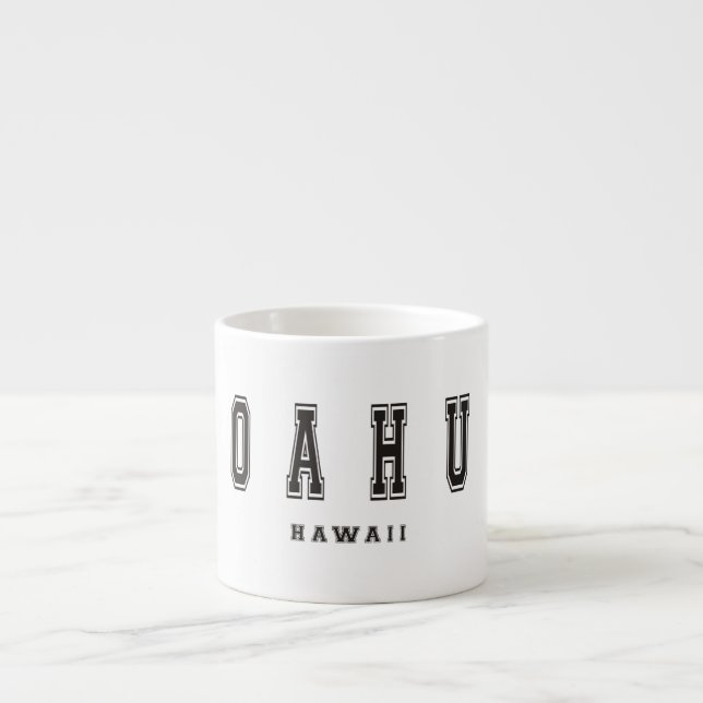 Oahu Hawaii Espressotasse (Vorderseite)