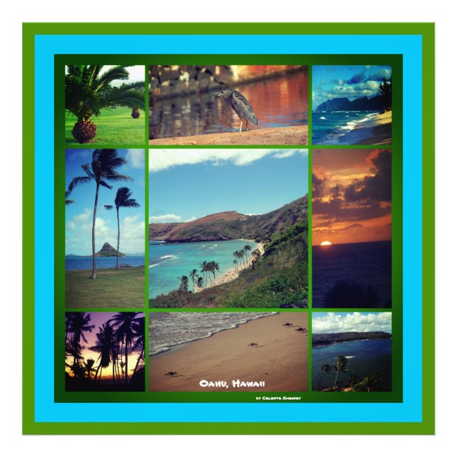 Oahu, Hawaii Fotodruck (Vorne)