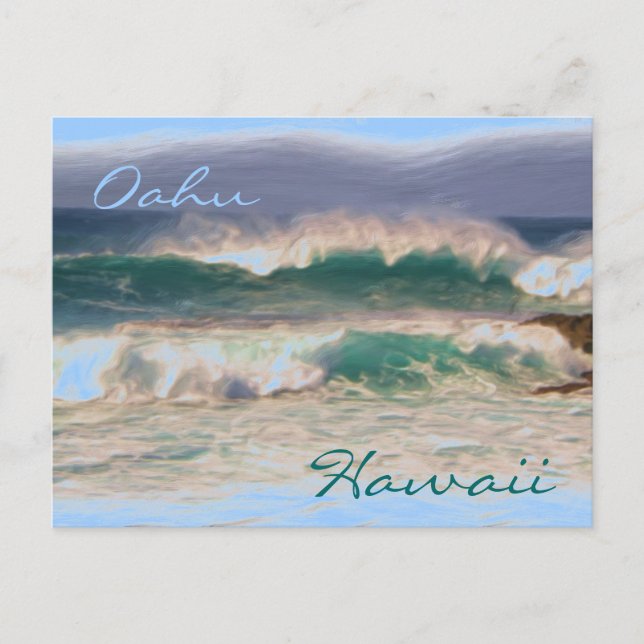 Oahu Hawaii North Shore Postkarte (Vorderseite)