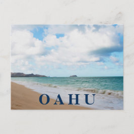 Oahu Hawaii Ocean Waves & Beach Postkarte