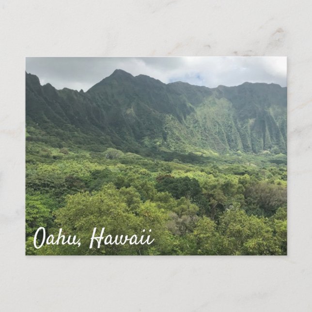 Oahu, Hawaii Postkarte (Vorderseite)