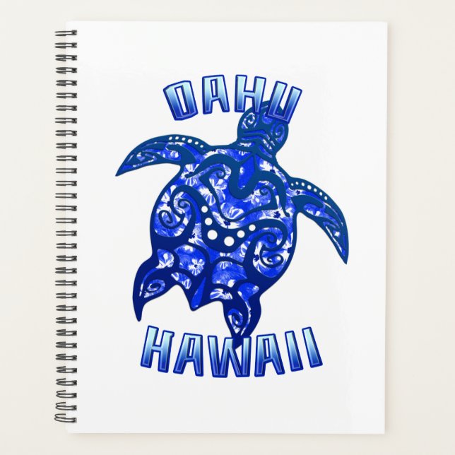 Oahu Hawaii Vacation Tribal Turtle Planer (Vorderseite)