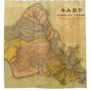Oahu, hawaiische Inseln Duschvorhang
