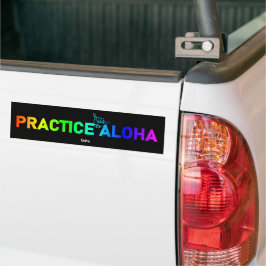 Oahu Praxis Aloha Rainbow Shaka (Hang lose) Autoaufkleber