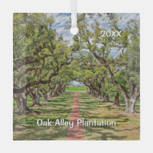 Oak Alley Plantation, Südliche Lebenseichen Ornament Aus Glas