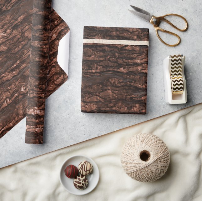 Oak Bark Camouflage Geschenkpapier (Kunsthandwerk)