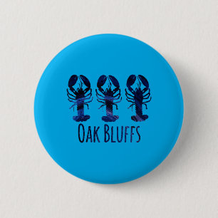 Oak Bluffs liebt Hummer Marthas Vineyard Strand Button