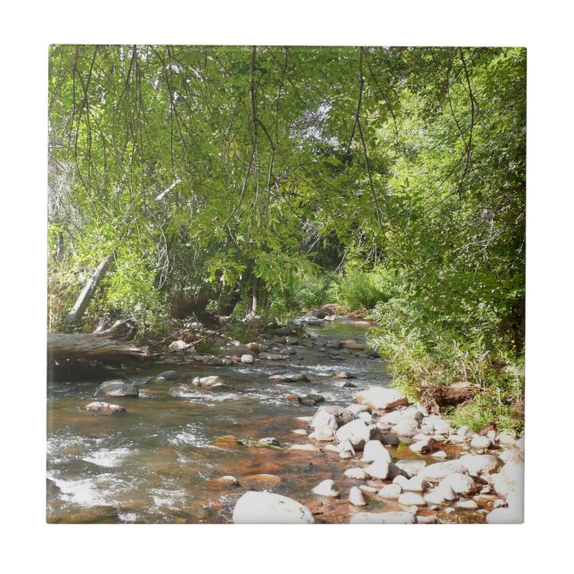Oak Creek II in Sedona Arizona Naturfotografie Fliese (Vorderseite)