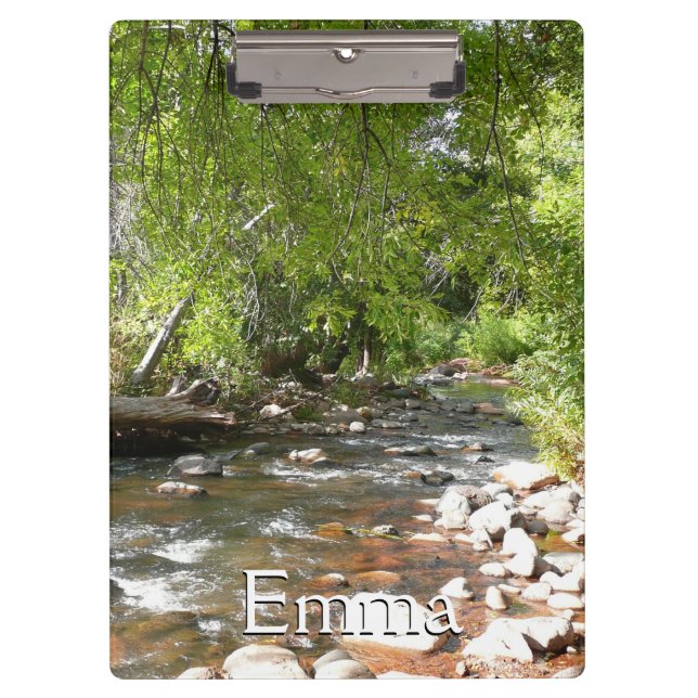 Oak Creek II in Sedona Arizona Naturfotografie Klemmbrett (Vorderseite)